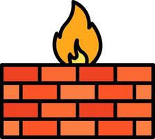 Firewall Icon Design Symbol vector
