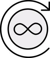 Infinite Icon Design Symbol vector
