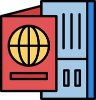 Passport Icon Design Symbol vector