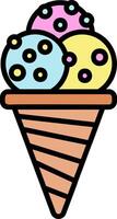 Ice Cream Cone Icon Design Symbol vector