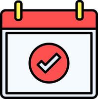 Correct Icon Design Symbol vector