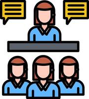 Interview Icon Design Symbol vector