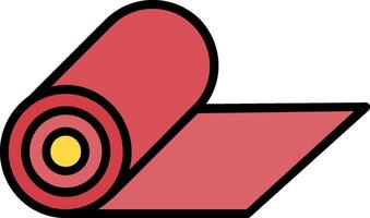 Gym Mat Icon Design Symbol vector