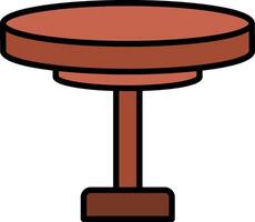 Round Table Icon Design Symbol vector