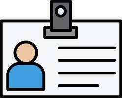 Identification Card Icon Design Symbol vector