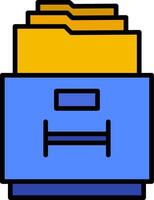 Filling Cabinet Icon Design Symbol vector