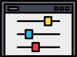 Control Icon Design Symbol vector