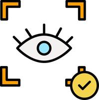 Eye Recognition Icon Design Symbol vector