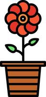 Flowerpot Icon Design Symbol vector