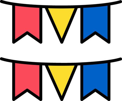 Garland Icon Design Symbol