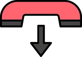 End Call Icon Design Symbol vector