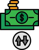 Cash Flow Icon Design Symbol vector