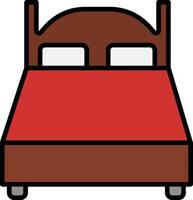 Double Bed Icon Design Symbol vector