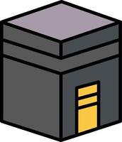 Kaaba Icon Design Symbol vector