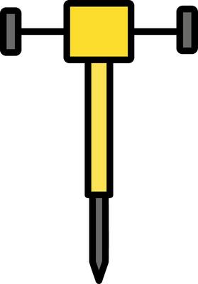 Driller Icon Design Symbol