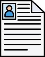 Curriculum Vitae Icon Design Symbol vector