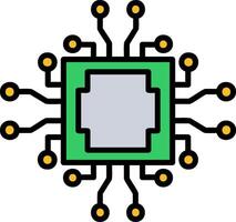 Cpu Icon Design Symbol vector
