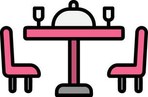 Dining Table Icon Design Symbol vector