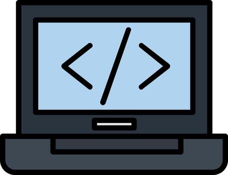 Coding Icon Design Symbol vector
