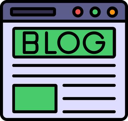 Blog Icon Design Symbol