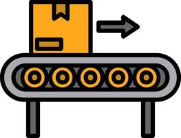 Conveyor Icon Design Symbol vector