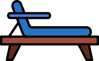Deck Chair Icon Design Symbol vector
