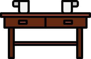 Coffee Table Icon Design Symbol vector