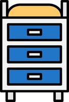 Changing Table Icon Design Symbol vector