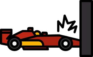 Car Accident Icon Design Symbol vector