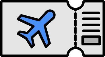 Airplane Ticket Icon Design Symbol vector
