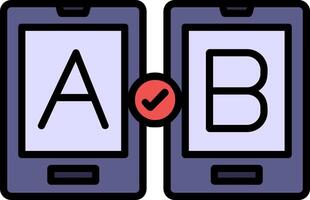 Ab Testing Icon Design Symbol vector