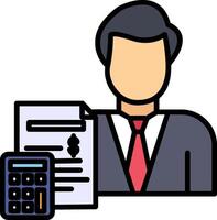 Accountant Icon Design Symbol vector