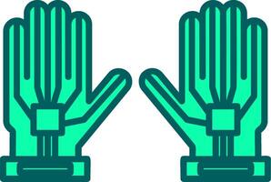 Wired Gloves Icon Design Symbol vector