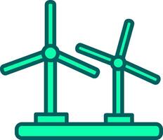 Wind Turbine Icon Design Symbol vector