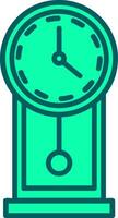 Wall Clock Icon Design Symbol vector