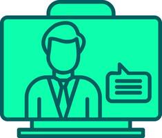Virtual Assistant Icon Design Symbol vector