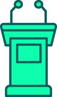 Tribune Icon Design Symbol vector