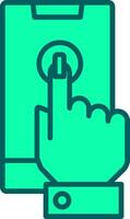 Touchscreen Icon Design Symbol vector