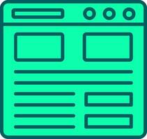 Landing Page Icon Design Symbol vector