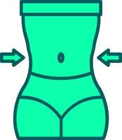 Waist Icon Design Symbol vector