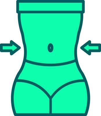 Waist Icon Design Symbol