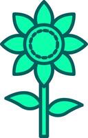 Sunflower Icon Design Symbol vector