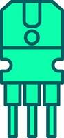 Transistor Icon Design Symbol vector