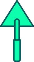 Triangular Shovel Icon Design Symbol vector