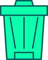 Trash Can Icon Design Symbol vector