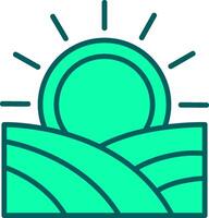 Sunrise Icon Design Symbol vector