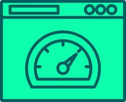 Speed Test Icon Design Symbol vector