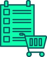 Shopping List Icon Design Symbol vector
