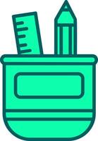Pencil Case Icon Design Symbol vector