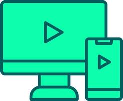 Screen Mirroring Icon Design Symbol vector